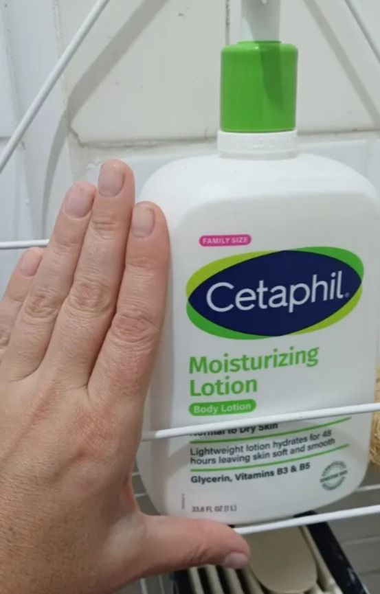 🛍️Cetaphil Loção Hidratante Corporal e Facial para Pele Sensível, Normal a Seca 1L