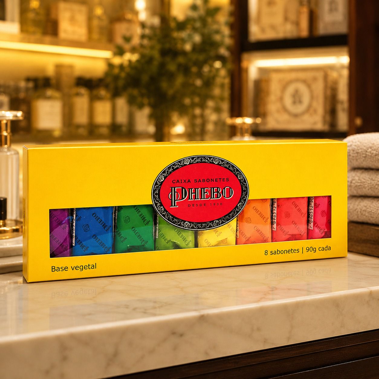 🛍️Kit Sabonete, PHEBO, Amarelo, 720g