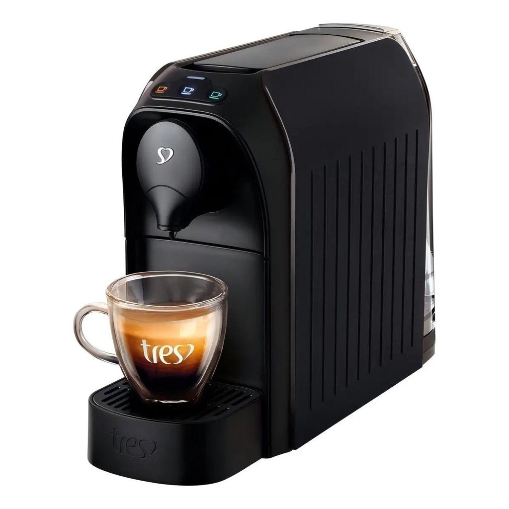 🛍️Cafeteira Passione Automática Multipressão Três Corações Preto Brilhante